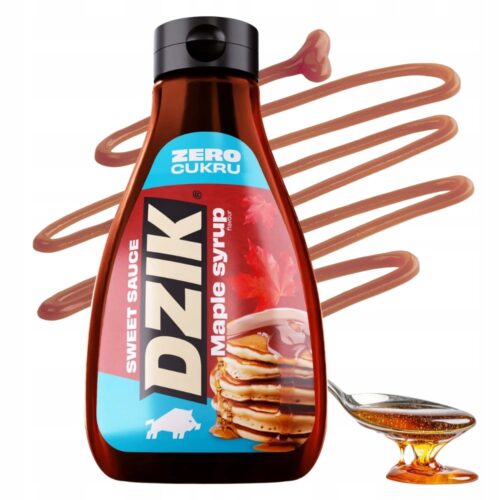 Dzik Sos ZERO o smaku syropu klonowego do deserów bez cukru klonowy 425 ml