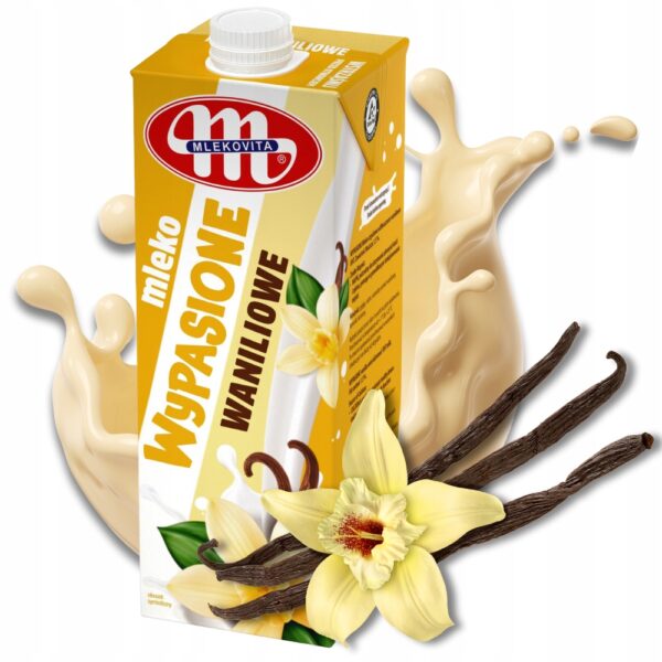 Wypasione Mleko Waniliowe UHT 1,5% Mlekovita 1 litr