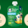 Deserek Gerber Organic Banany jagody z jogurtem i płatkami zbóż po 6. miesiącu 80 g