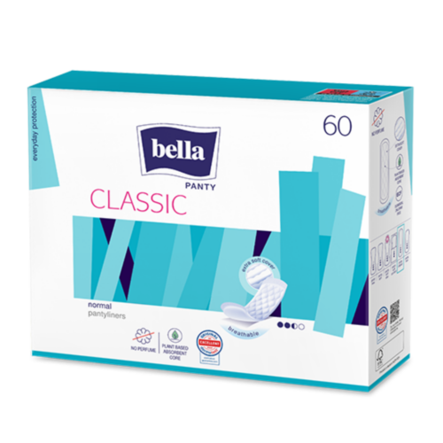 Bella Panty Classic Wkładki higieniczne Extra Soft 60 sztuk