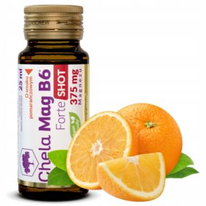 Olimp Lab CHELA MAG B6 Forte SHOT 25ml MAGNEZ smak POMARAŃCZOWY / OLCMB6P25