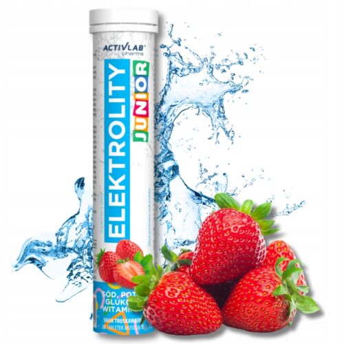 Elektrolity Junior ActivLab 20 tabletek Truskawka