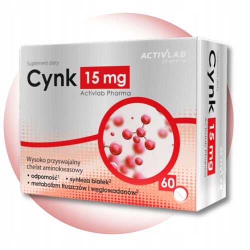 Cynk 15 mg 60 tabletek ActivLab Pharma