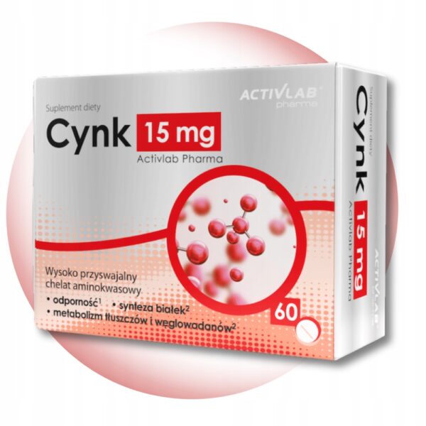 Cynk 15 mg 60 tabletek ActivLab Pharma