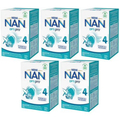 Nestlé mleko NAN OPTIPRO 4 po 2. roku życia 5x650g