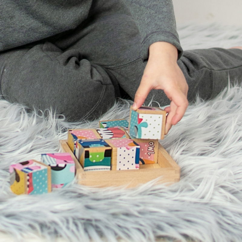 akuku klocki drewniane 9 elementów