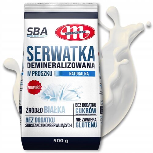 SBA Serwatka w proszku demineralizowana 500g Mlekovita