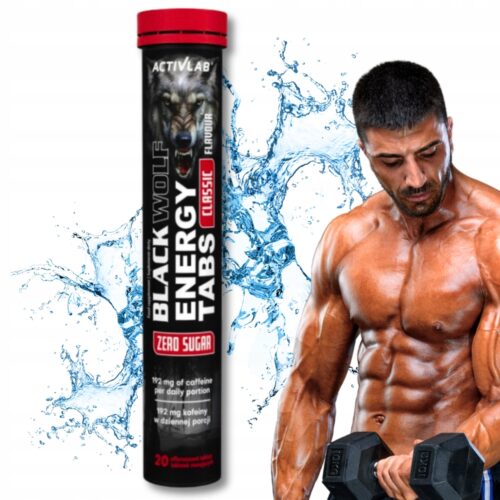 Black Wolf Energy Tabs ActivLab 20 tabletek musujących Classic