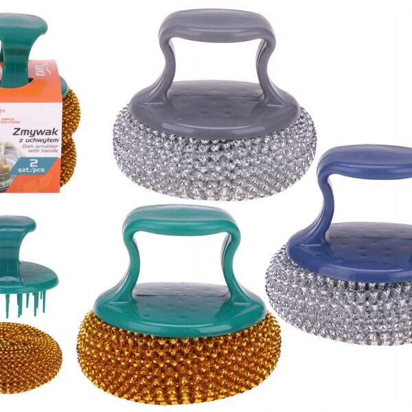 Zmywak kuchenny z uchwytem RAVI (2 szt zapas)