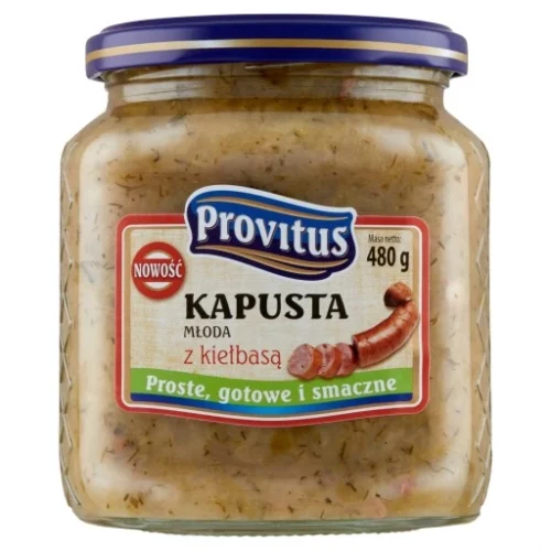 Provitus Kapusta młoda z kiełbasą, 480g