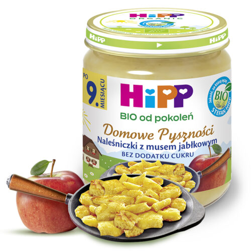 HiPP BIO Domowe Pyszności Naleśniczki z musem jabłkowym po 9. miesiącu 200 g