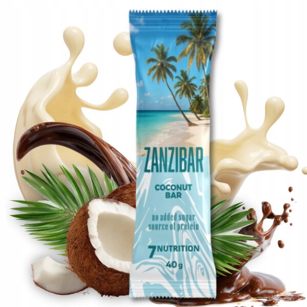 ee70d613-0085-4487-9ea2-f2d0b1dfb649.jpeg Baton proteinowy Zanzibar 40g 7Nutrition Kokosowy
