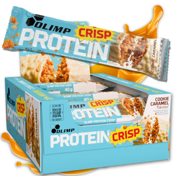 20x Baton Białkowy Protein Crisp Bar 40g ciasteczkowo-karmelowy