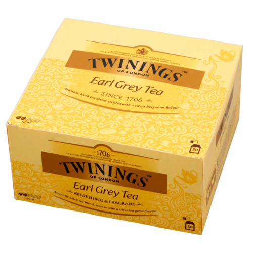 Twinings Earl Grey Czarna Herbata Aromatyzowana, 100 g (50 x 2 g)