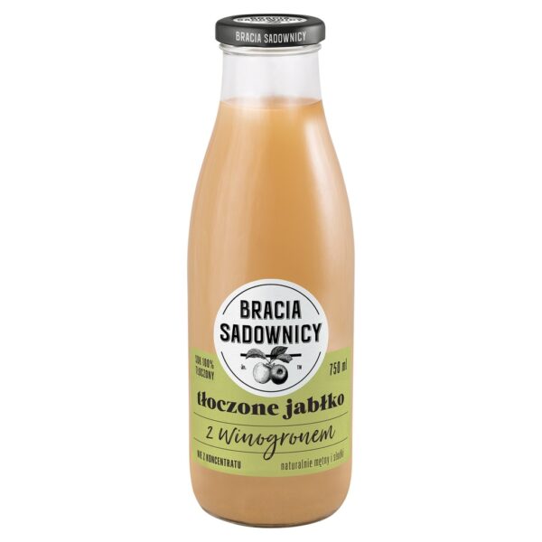 Bracia Sadownicy Sok tłoczone jabłko z winogronem 750 ml
