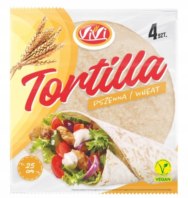 Tortilla pszenna Vivi 4 Tortille prosty skład!