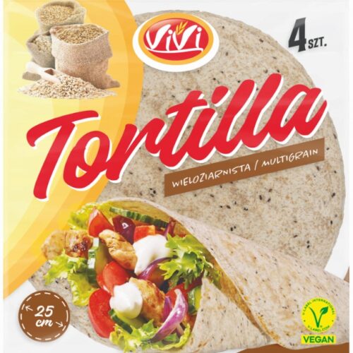 VIVI Tortilla Wieloziarnista 4 placki Prosty skład!