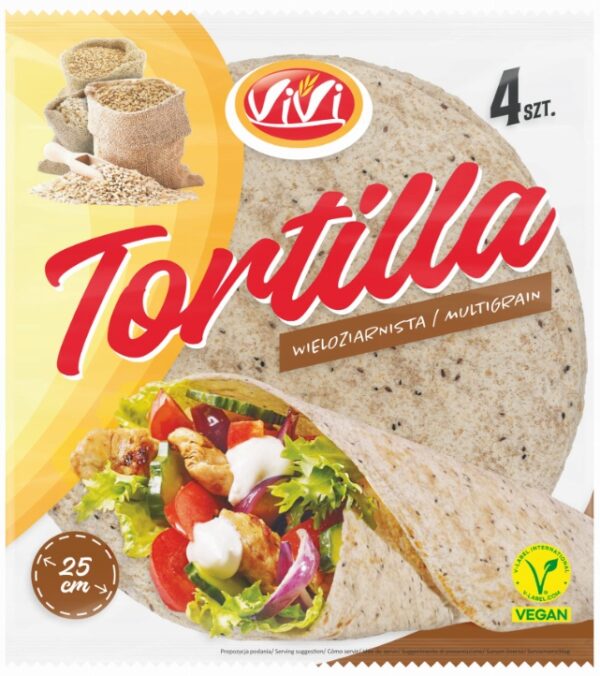 VIVI Tortilla Wieloziarnista 4 placki Prosty skład!