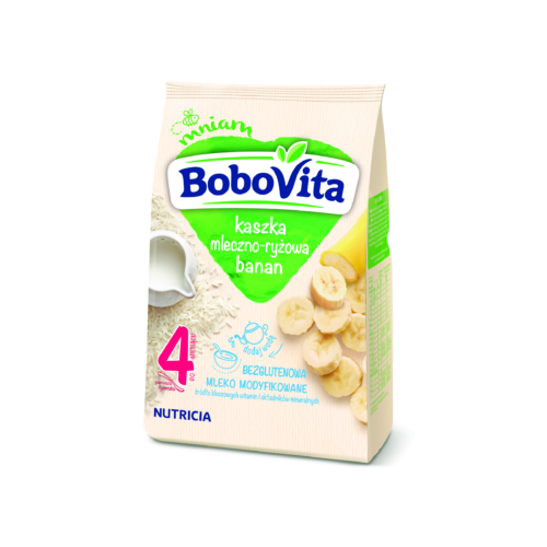 BoboVita Kaszka mleczno-ryżowa banan po 4 miesiącu 230 g