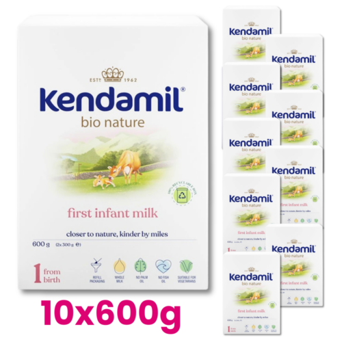 KENDAMIL BIO NATURE 1 Mleko początkowe dla niemowląt od urodzenia 10x600g