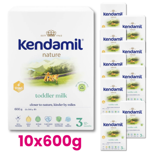 KENDAMIL NATURE 3 HMO+ Mleko Bio dla małych dzieci +12m. 10x600g
