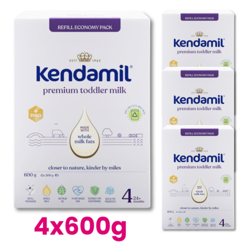 KENDAMIL PREMIUM 4 HMO+ Mleko dla małych dzieci +24m. 4x600g
