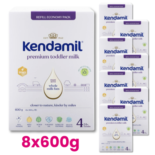 KENDAMIL PREMIUM 4 HMO+ Mleko dla małych dzieci +24m. 8x600g