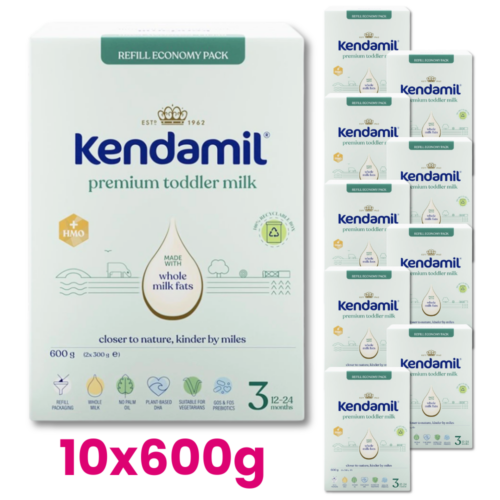 KENDAMIL PREMIUM 3 HMO+ Mleko dla małych dzieci od 12. do 24. miesiąca życia 10x600g
