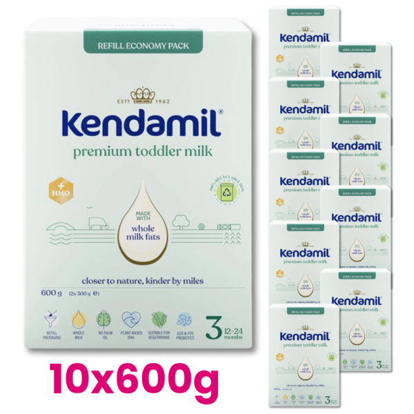 KENDAMIL PREMIUM 3 HMO+ Mleko dla małych dzieci od 12. do 24. miesiąca życia 10x600g