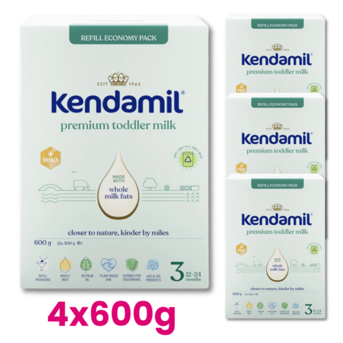 KENDAMIL PREMIUM 3 HMO+ Mleko dla małych dzieci od 12. do 24. miesiąca życia 4x600g