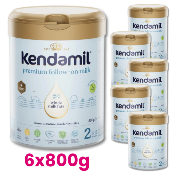 kendamil(50) KENDAMIL PREMIUM 2 HMO+ Mleko następne od 6. do 12. miesiąca życia 6x800g