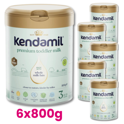 KENDAMIL PREMIUM 3 HMO+ Mleko dla małych dzieci od 12. do 24. miesiąca życia 6x800g
