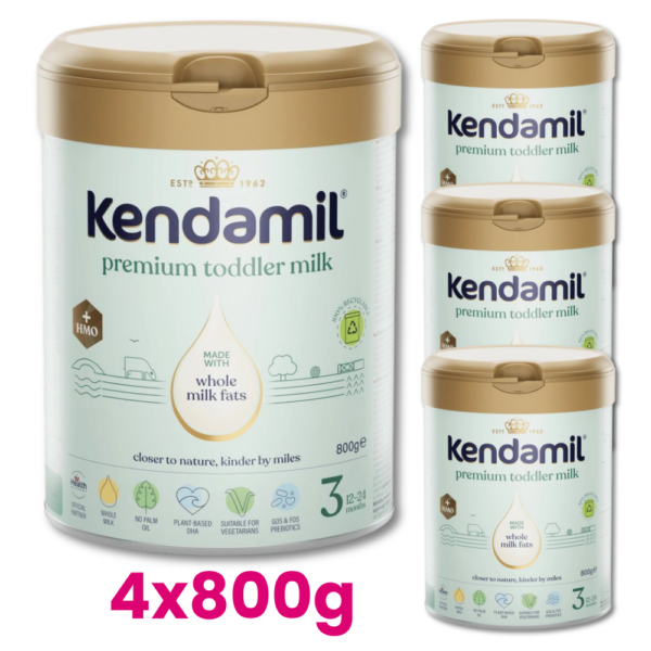 kendamil(56) KENDAMIL PREMIUM 3 HMO+ Mleko dla małych dzieci od 12. do 24. miesiąca życia 4x800g