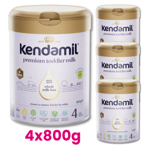 kendamil(58) KENDAMIL PREMIUM 4 HMO+ Mleko dla małych dzieci +24m. 4x800g