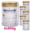 KENDAMIL PREMIUM 4 HMO+ Mleko dla małych dzieci +24m. 6x800g