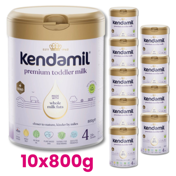 KENDAMIL PREMIUM 4 HMO+ Mleko dla małych dzieci +24m. 10x800g