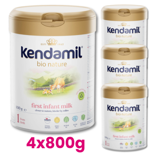 KENDAMIL BIO NATURE 1 Mleko początkowe dla niemowląt od urodzenia 4x800g