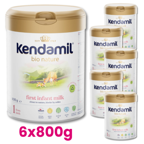 KENDAMIL BIO NATURE 1 Mleko początkowe dla niemowląt od urodzenia 6x800g