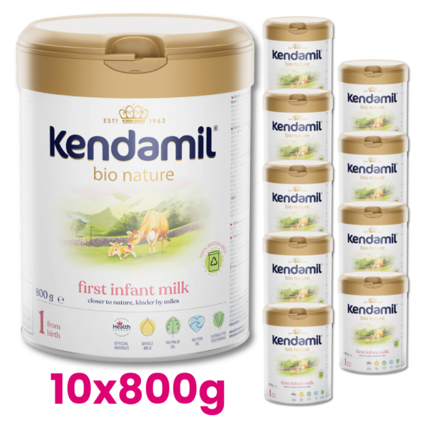 KENDAMIL BIO NATURE 1 Mleko początkowe dla niemowląt od urodzenia 10x800g