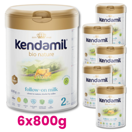 KENDAMIL BIO NATURE 2 HMO+ Mleko następne od 6. do 12. miesiąca życia 6x800g