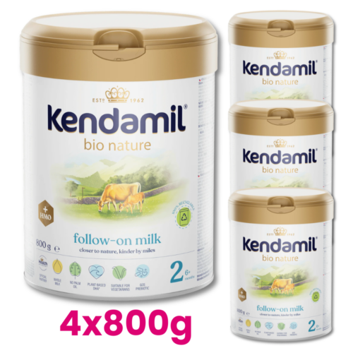 KENDAMIL BIO NATURE 2 HMO+ Mleko następne od 6. do 12. miesiąca życia 4x800g