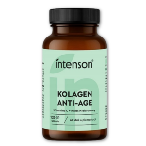 Kolagen anti-age + witC + kwas hialuronowy 120 tabletek Intenson / 0I0KOAG120