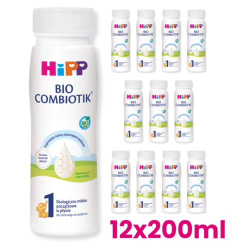 HIPP 1 BIO COMBIOTIK Mleko początkowe płynne 12x200ml