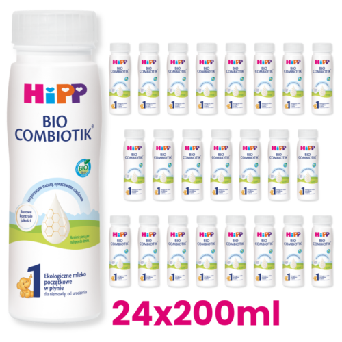 HIPP 1 BIO COMBIOTIK Mleko początkowe płynne 24x200ml