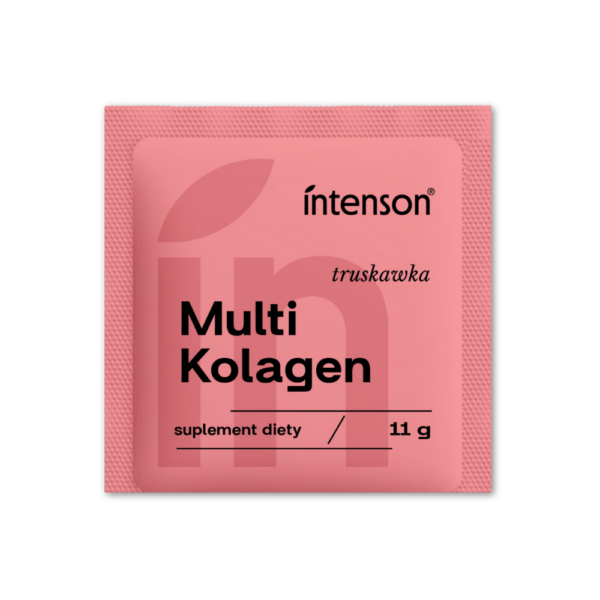 5x Multi kolagen 11g Intenson Truskawka