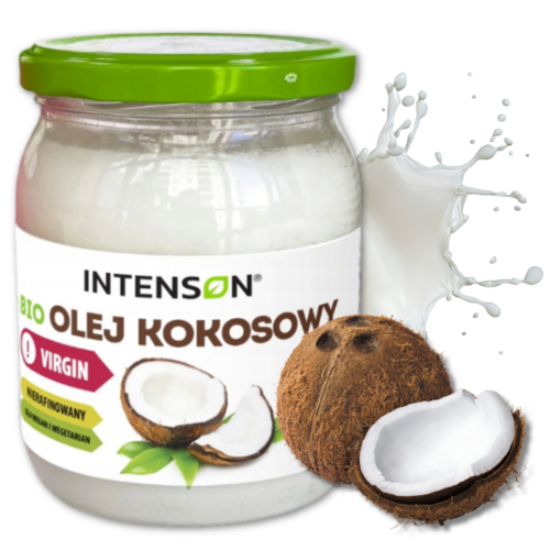 BIO Olej kokosowy Virgin nierafinowamy Intenson 500ml