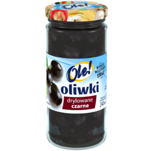 Ole! Oliwki czarne drylowane, 240 ml
