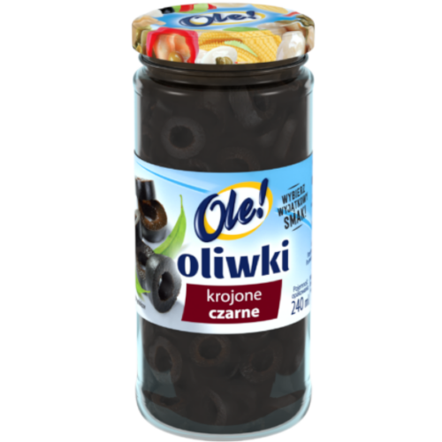 Ole! Oliwki czarne krojone, 240ml