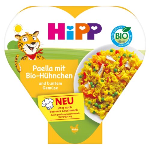 HiPP Bio Paella z kolorowymi warzywami i kurczakiem po 1. roku 250g