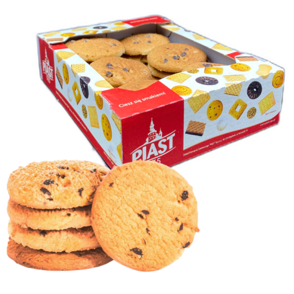 Rewelki kruche ciastka z kawałkami czekolady 320g